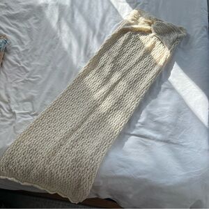 Strapless crochet dress